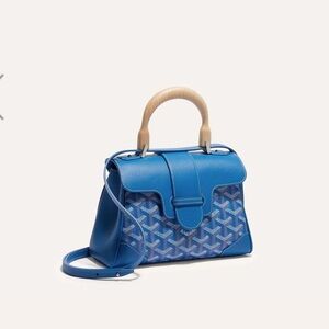 Goyard Blue Saigon mini bag